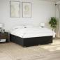 Preview: Boxspringbett mit Matratze Schwarz 180x200 cm Stoff