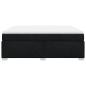 Preview: Boxspringbett mit Matratze Schwarz 180x200 cm Stoff