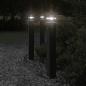 Preview: ARDEBO.de - Wegeleuchte mit Bewegungsmelder Schwarz 80 cm Aluminium