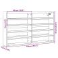 Preview: Vitrinenschrank Schwarz 100x15x58 cm Holzwerkstoff