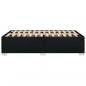 Preview: Bettgestell Schwarz 120x190 cm Stoff