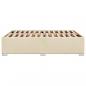 Preview: Bettgestell ohne Matratze Creme 160x200 cm Stoff