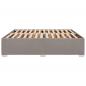 Preview: Bettgestell ohne Matratze Taupe 200x200 cm Stoff