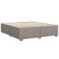 Preview: Bettgestell ohne Matratze Taupe 200x200 cm Stoff