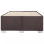 Preview: Bettgestell ohne Matratze Dunkelbraun 120x200 cm Stoff