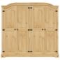 Preview: Kleiderschrank Corona 194x52x186 cm Massivholz Kiefer