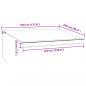 Preview: Markise Manuell mit LED Braun 350x250 cm