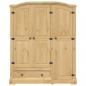 Preview: Kleiderschrank Corona 151,5x52x186 cm Massivholz Kiefer