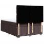 Preview: Boxspringbett mit Matratze Dunkelbraun 140x200 cm Stoff