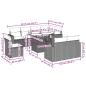 Preview: 9-tlg. Garten-Sofagarnitur mit Kissen Beige Poly Rattan