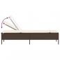 Preview: 3-tlg. Sonnenliegen-Set mit Auflage Braun Poly Rattan