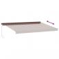 Preview: Markise Manuell mit LEDs Braun 500x350 cm
