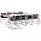 Preview: 9-tlg. Garten-Essgruppe Schwarz Poly Rattan