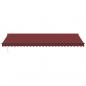 Preview: Markise Automatisch mit LEDs Weinrot 600x300 cm
