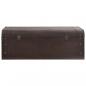 Preview: Schatztruhe mit Riegeln Dunkelbraun 110x50x39,5 cm Sperrholz
