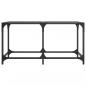 Preview: Couchtisch mit Glasplatte Transparent 78,5x40x40 cm Stahl