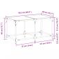 Preview: Couchtisch mit Glasplatte Transparent 78,5x40x40 cm Stahl
