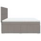 Preview: Boxspringbett mit Matratze Taupe 180x200 cm Stoff