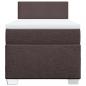 Preview: Boxspringbett mit Matratze Dunkelbraun 90x200 cm Stoff