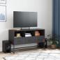 Preview: TV-Schrank Schwarz 100,5x39x60,5 cm Stahl