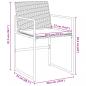 Preview: Gartenstühle mit Kissen 4 Stk. Schwarz Poly Rattan