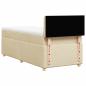 Preview: Boxspringbett mit Matratze Creme 80x200 cm Stoff