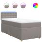 Preview: Boxspringbett mit Matratze Taupe 80x200 cm Stoff