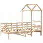 Preview: Tagesbett mit Dach 90x190 cm Massivholz Kiefer