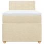 Preview: Boxspringbett mit Matratze Creme 80x200 cm Stoff