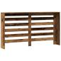 Preview: Heizkörperverkleidung Altholz-Optik 149x20x82 cm Holzwerkstoff