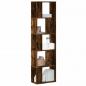 Preview: ARDEBO.de - Bücherregal 5 Böden Räuchereiche 45x23,5x162,5 cm Holzwerkstoff