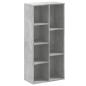 Preview: Bücherregal Betongrau 50x25x105 cm Holzwerkstoff