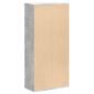 Preview: Bücherregal Betongrau 50x25x105 cm Holzwerkstoff