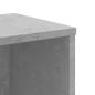 Preview: Bücherregal Betongrau 50x25x105 cm Holzwerkstoff
