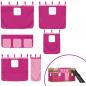 Preview: Etagenbett mit Rutsche und Gardinen Rosa 90x200 cm