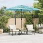 Preview: ARDEBO.de - Sonnenschirm mit Stahlmast Blau 300x200x250 cm