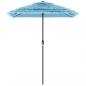 Preview: Sonnenschirm mit Stahlmast Blau 300x200x250 cm
