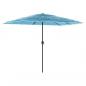 Preview: Sonnenschirm mit Stahlmast Blau 300x200x250 cm