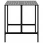 Preview: Bartisch Schwarz 100x100x110 cm Pulverbeschichteter Stahl