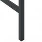 Preview: Bartisch Schwarz 100x100x110 cm Pulverbeschichteter Stahl