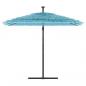 Preview: Sonnenschirm mit Stahlmast Blau 246x246x230 cm