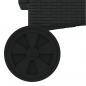 Preview: Sonnenliegen mit Auflagen 2 Stk. Schwarz Poly Rattan