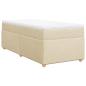 Preview: Boxspringbett mit Matratze Creme 90x200 cm Stoff