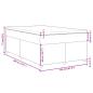 Preview: Boxspringbett mit Matratze Creme 120x200 cm Stoff