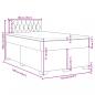 Preview: Boxspringbett mit Matratze Dunkelbraun 120x190 cm Stoff