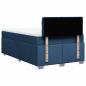 Preview: Boxspringbett mit Matratze Blau 120x190 cm Stoff