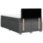 Preview: Boxspringbett mit Matratze Dunkelgrau 120x200 cm Stoff
