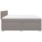 Preview: Boxspringbett mit Matratze Taupe 180x200 cm Stoff