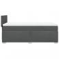 Preview: Boxspringbett mit Matratze Dunkelgrau 90x190 cm Stoff