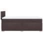 Preview: Boxspringbett mit Matratze Dunkelbraun 90x190 cm Stoff
